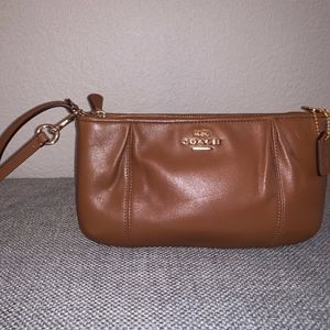 Coach Brown Leather Clutch / Wristlet